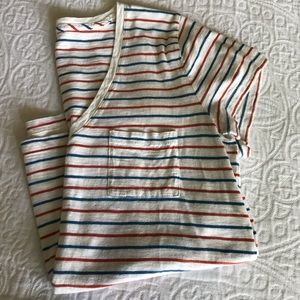 Madewell V Neck Pocket Tee